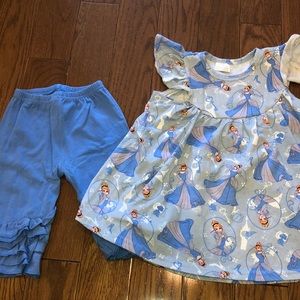 Girls Cinderella Boutique Disney outfit 18/24 mos